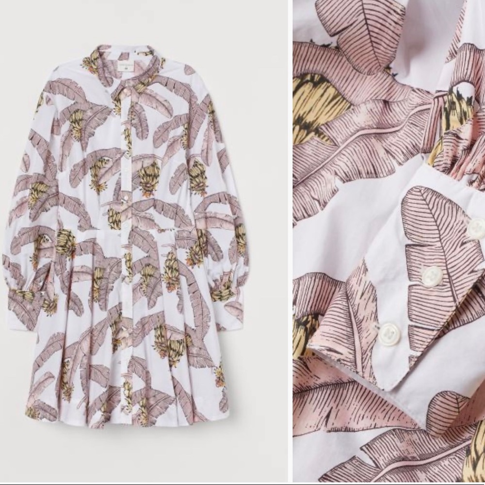 ❌SOLD❌DESMOND & DEMPSEY xH&M Banana Balloon-sleeve - Picture 4 of 14